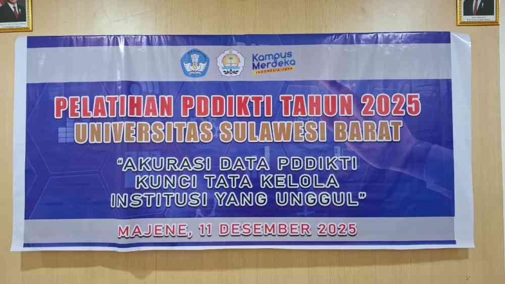 Tingkatkan Kualitas Pelaporan Data, UPA TIK Unsulbar Gelar Pelatihan PDDIKTI Tahun 2025